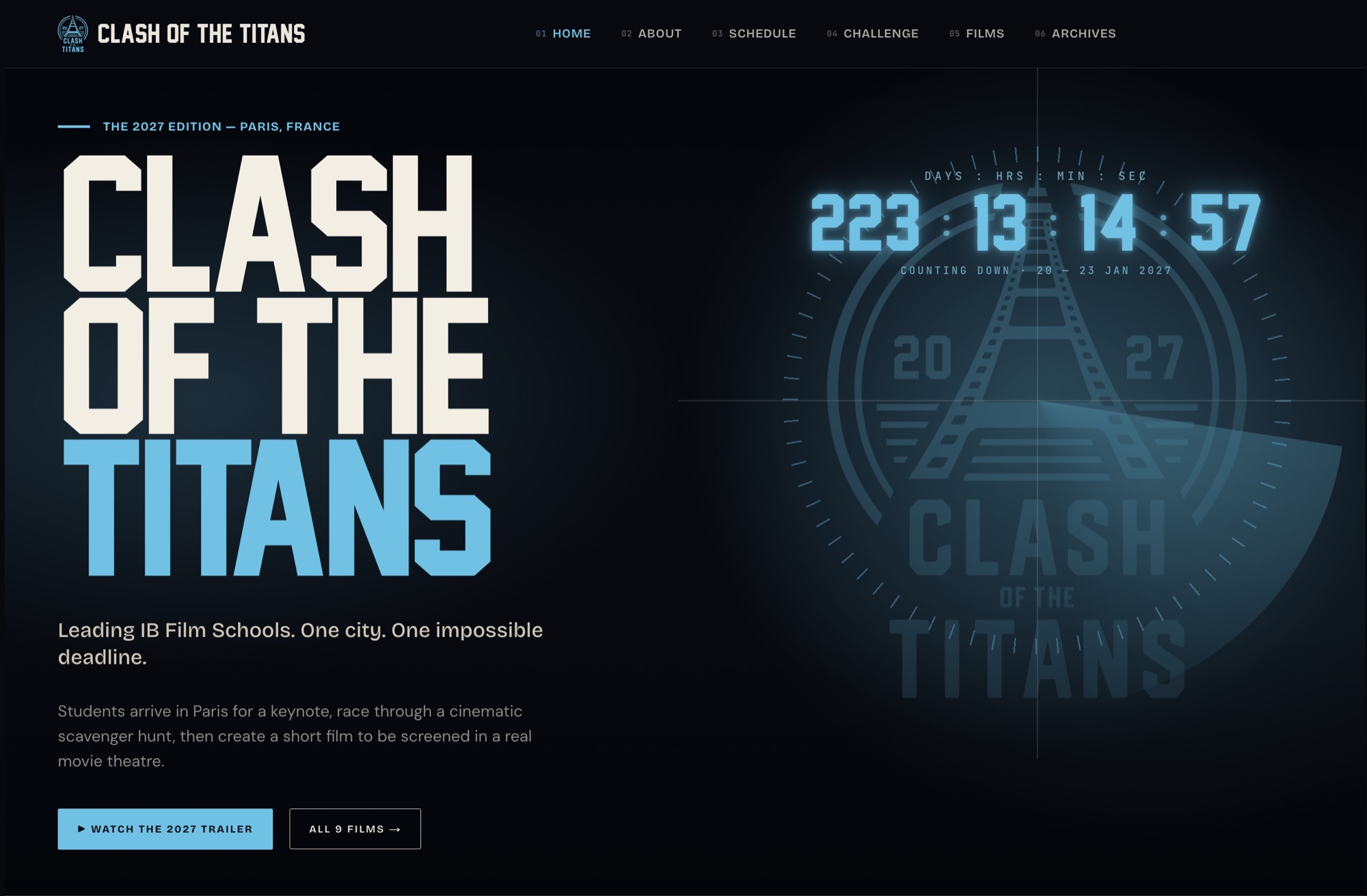 Clash of the Titans — the rebuilt site